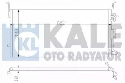 KALE OTO RADYATOR 379500 -  Конденсатор, кондиционер